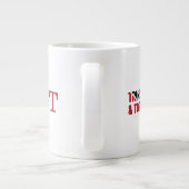 TRINIDAD TOBAGO VLAG Monogram Grote Koffiekop (Achterkant)