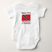 Trinidad Tobago Vlag Persoonlijk Romper (Achterkant)
