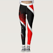 Trinidad & Tobago Vlaggen en Monogram Leggings (Voorkant)