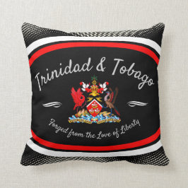 Trinidad & Tobago Wapenschild Witte Dot Patroon Kussen