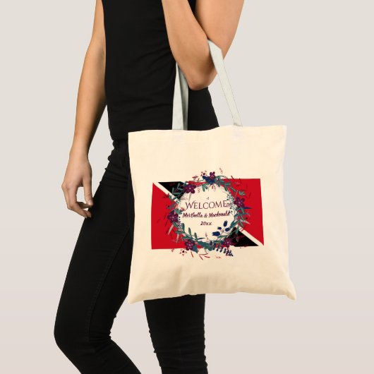 TRINIDAD TROUW WELKOM Bloemendestinatie Tote Bag (Voorkant (product))