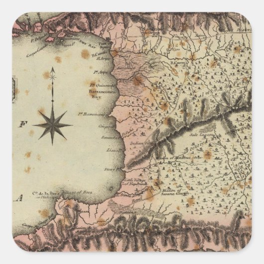 Trinidad Vierkante Sticker (Voorkant)