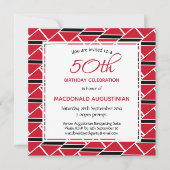 TRINIDAD VLAG Gepersonaliseerde 50ste verjaardag Kaart (Voorkant)