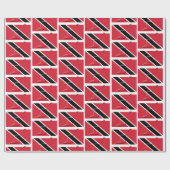 TRINIDAD VLAG met Kaartoverzicht Cadeaupapier (Vlak)