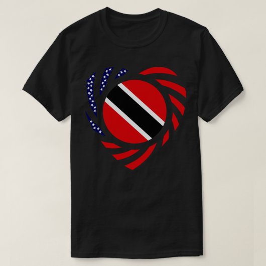 Trinidadiaanse Amerikaanse Multinationale Patriot T-shirt (Design voorkant)