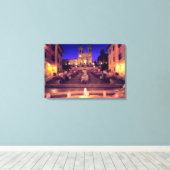 Trinità dei Monti (Rome) Vinyl Fotobehang Canvas Afdruk (Insitu (Houten vloer))