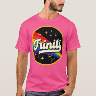Triniti regenboog in ruimte  stijl t-shirt