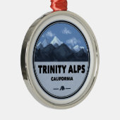 Trinity Alps California Camping Metalen Ornament (Rechts)