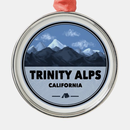 Trinity Alps California Camping Metalen Ornament (Voorkant)