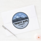 Trinity Alps California Camping Ronde Sticker (Envelop)
