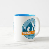 Trinity Alps Californië Tweekleurige Koffiemok (Voorkant rechts)