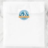 Trinity Alps Californië Vierkante Sticker (Tas)