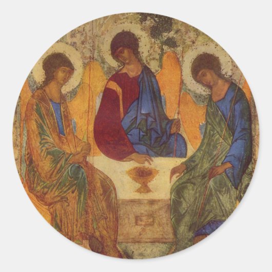 Trinity Angels bij Mamre Ronde Sticker (Voorkant)