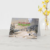 Trinity Bay, Newfoundland, Kerstgroeten Kaart (Gele Bloem)