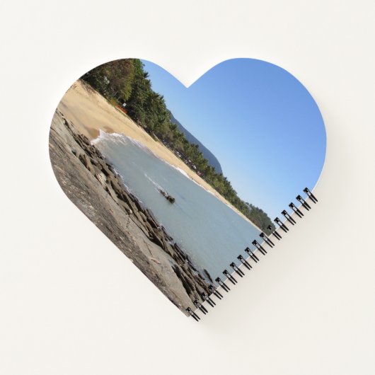 Trinity Beach - Australia Heart Notitieboek (Achterkant)