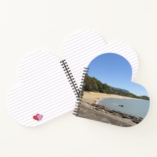 Trinity Beach - Australia Heart Notitieboek (Binnen)