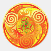 Trinity Bui Ronde Sticker (Voorkant)