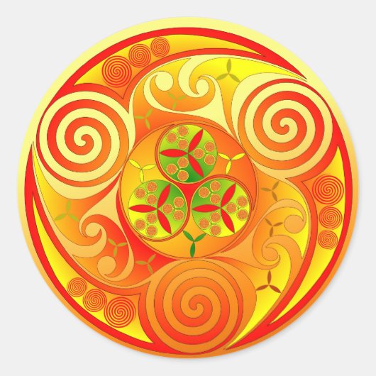 Trinity Bui Ronde Sticker (Voorkant)