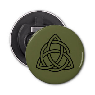 Trinity Celtic Knot Bottle Open Fridge Magnet Button Flesopener