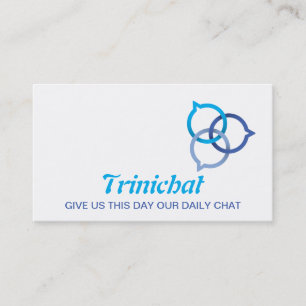 Trinity Chat Bubble Logo (blauw) Visitekaartje