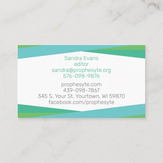 Trinity Chat Bubbles Visitekaartje (Achterkant)