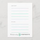 Trinity Chat Bubbles Visitor Kaart (Achterkant)