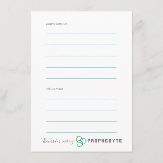 Trinity Chat Bubbles Visitor Kaart (Achterkant)