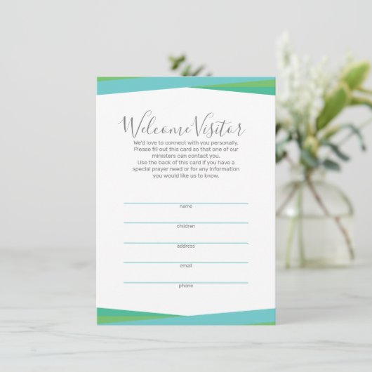 Trinity Chat Bubbles Visitor Kaart (Staand voorkant)