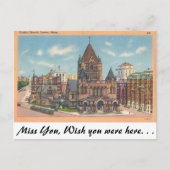 Trinity Church, Boston, Massachusetts Briefkaart (Voorkant)