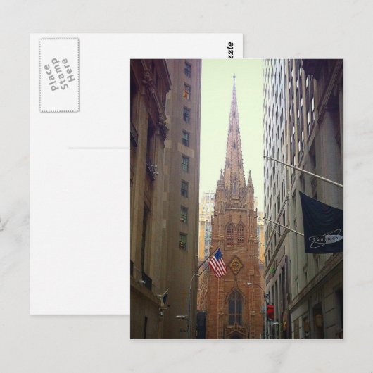 Trinity Church Briefkaart (Voorkant / Achterkant)