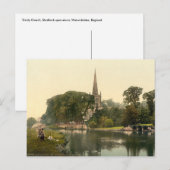 Trinity Church I, Stratford-upon-Avon, Engeland Briefkaart (Voorkant / Achterkant)