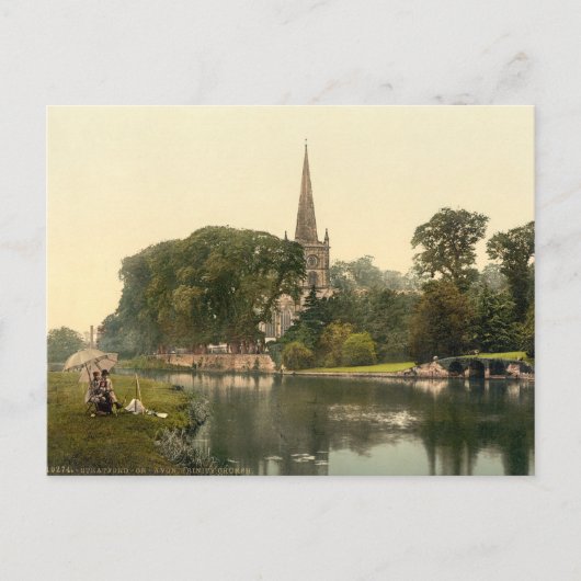 Trinity Church I, Stratford-upon-Avon, Engeland Briefkaart (Voorkant)