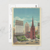  Trinity Church New York City, New York Briefkaart (Voorkant / Achterkant)