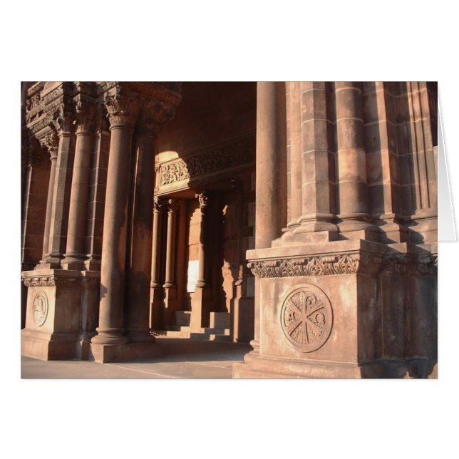 Trinity Church Pillars, Boston - Blanco Kaart (Voorkant Horizontaal)