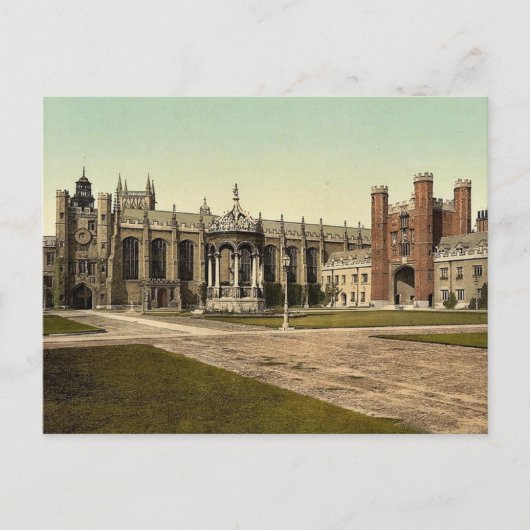 Trinity College, Cambridge, Engeland, klassiek fot Briefkaart (Voorkant)