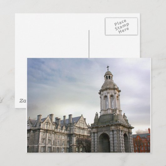 Trinity College Dublin Briefkaart (Voorkant / Achterkant)