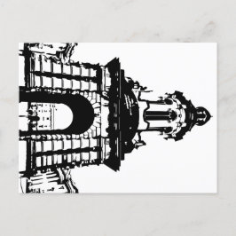 Trinity College Dublin Campanile, Zwart-wit Briefkaart