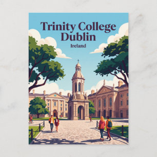 Trinity College Dublin Ierland Briefkaart