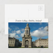 Trinity College Dublin, Ierland Briefkaart (Voorkant / Achterkant)