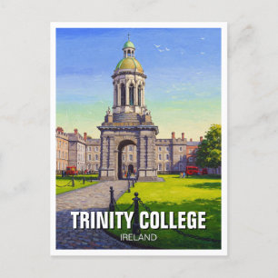 Trinity College Dublin Ierland Reizen Briefkaart