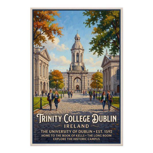 Trinity College Dublin Perfect Poster (Voorkant)