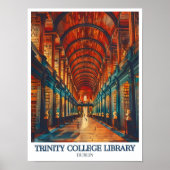 Trinity College Dublin Print - Trinity Bibliotheek (Voorkant)