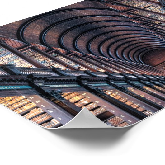 Trinity College Library - Dublin, Ierland Poster (Hoek)