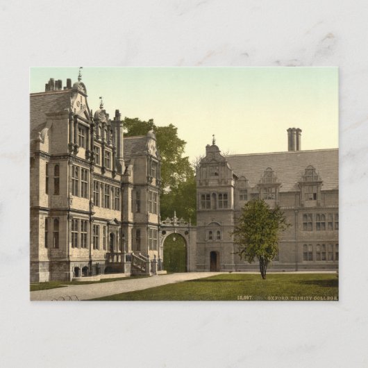 Trinity College, Oxford, Engeland Briefkaart (Voorkant)