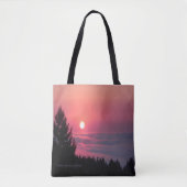 Trinity County, Californische zonsondergang... Tote Bag (Voorkant)