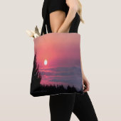 Trinity County, Californische zonsondergang... Tote Bag (Dichtbij)