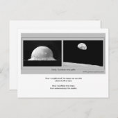 TRINITY / EARTHRISE: twee paden Briefkaart (Voorkant / Achterkant)
