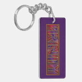 TRINITY-embleem — modern geloofsontwerp Sleutelhanger (Voorkant Links)