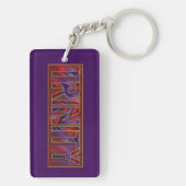 TRINITY-embleem — modern geloofsontwerp Sleutelhanger (achterkant)