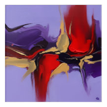 TRINITY Flame I – Abstract Acrylic Wall Art